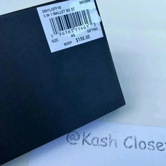 Michael kors Men Wallet Card Case 3 in 1 Gift box set Brown - Picture 7 of 7